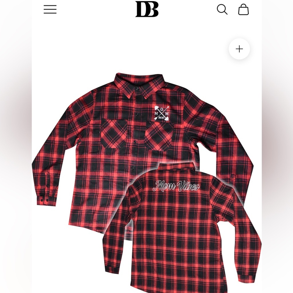 “Mom Vibes” flannel